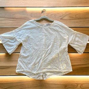 Cellabie White 100% Cotton Top Sz: Medium